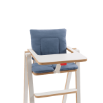 מושב אוכל לתינוק קטיפה כחולה SUPAFLAT