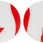 סימון לשירותים ציבוריים גבר / אישה אדום-לבן