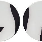 סימון לשירותים ציבוריים גבר / אישה שחור-לבן